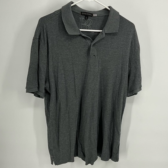 Banana Republic Other - Banana Republic Charcoal Polo Shirt L